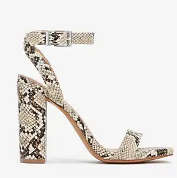 Express snakeskin heels Clearance